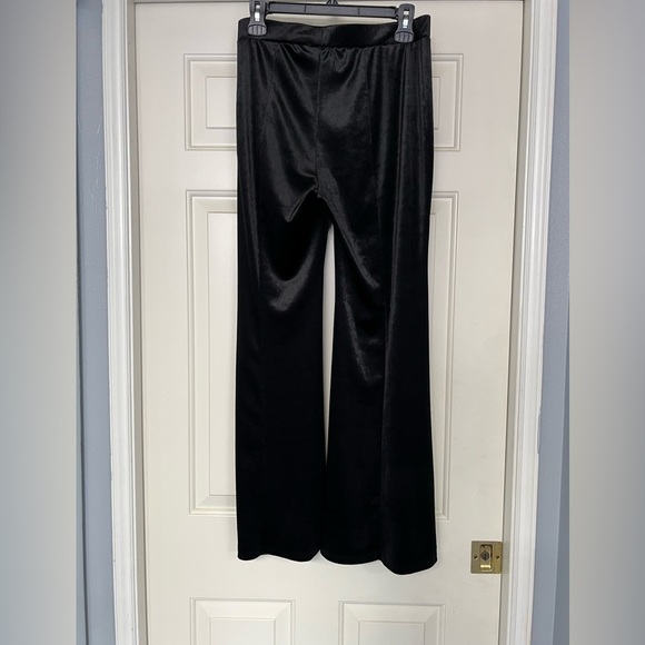 CeCe Velvet Wide Flare Leg Pull On Pants Witchy Whimsigoth Vampy - Picture 3 of 5